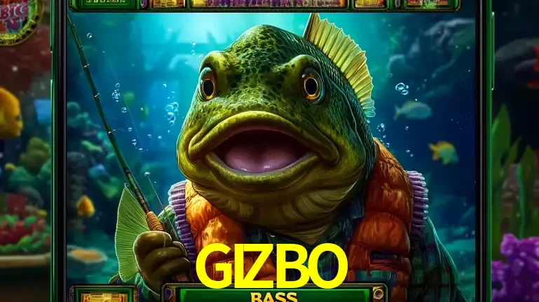 Personagem de peixe pescador do popular jogo de slot com tema de pescaria, uma das emocionantes opções de caça-níqueis para jogar e ganhar no cassino GIZBO.